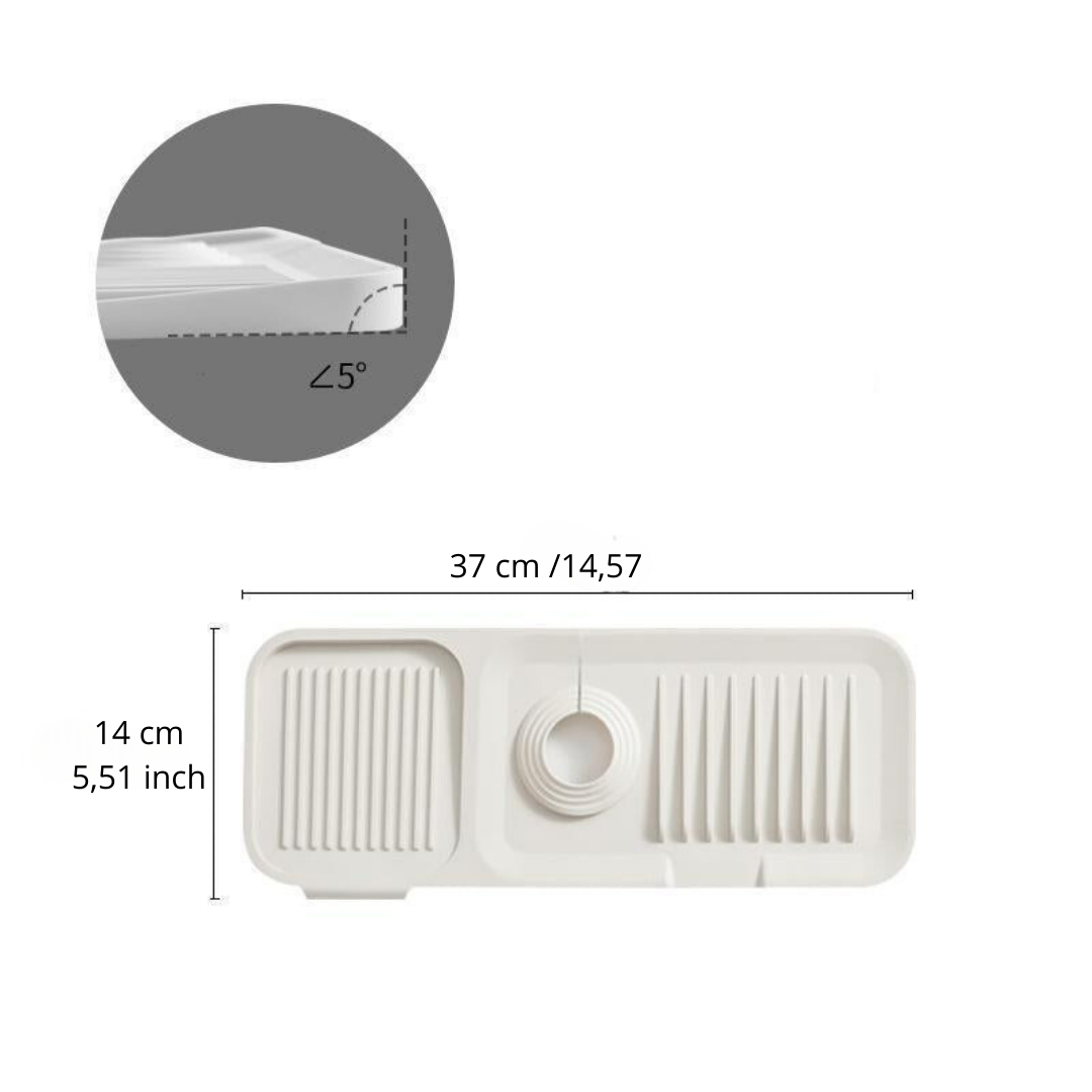 Silicone draining mat: quick and safe drying