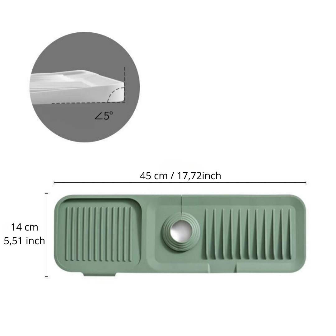 Silicone draining mat: quick and safe drying