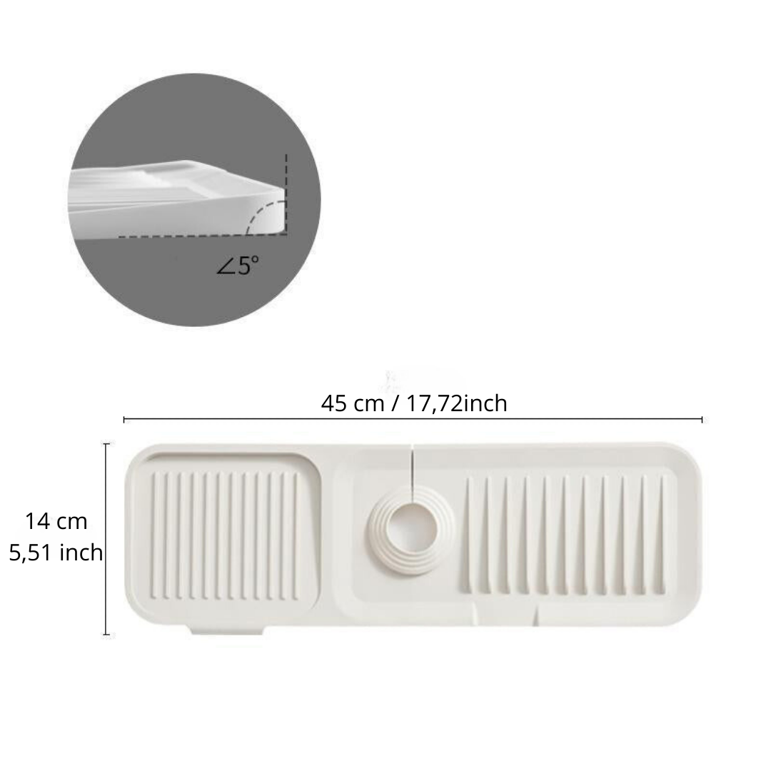 Silicone draining mat: quick and safe drying