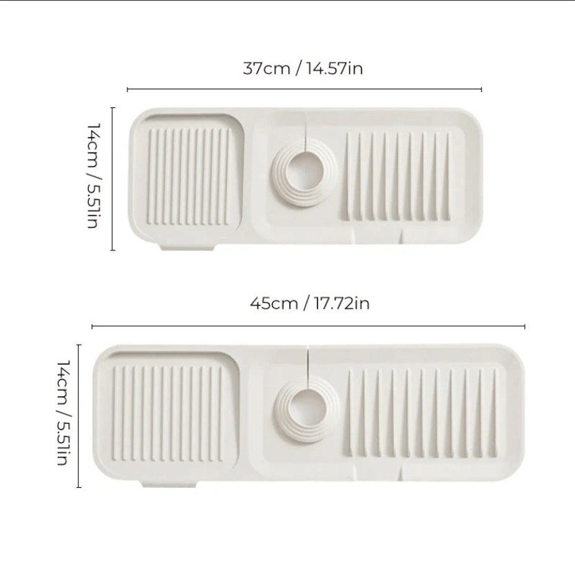 Silicone draining mat: quick and safe drying