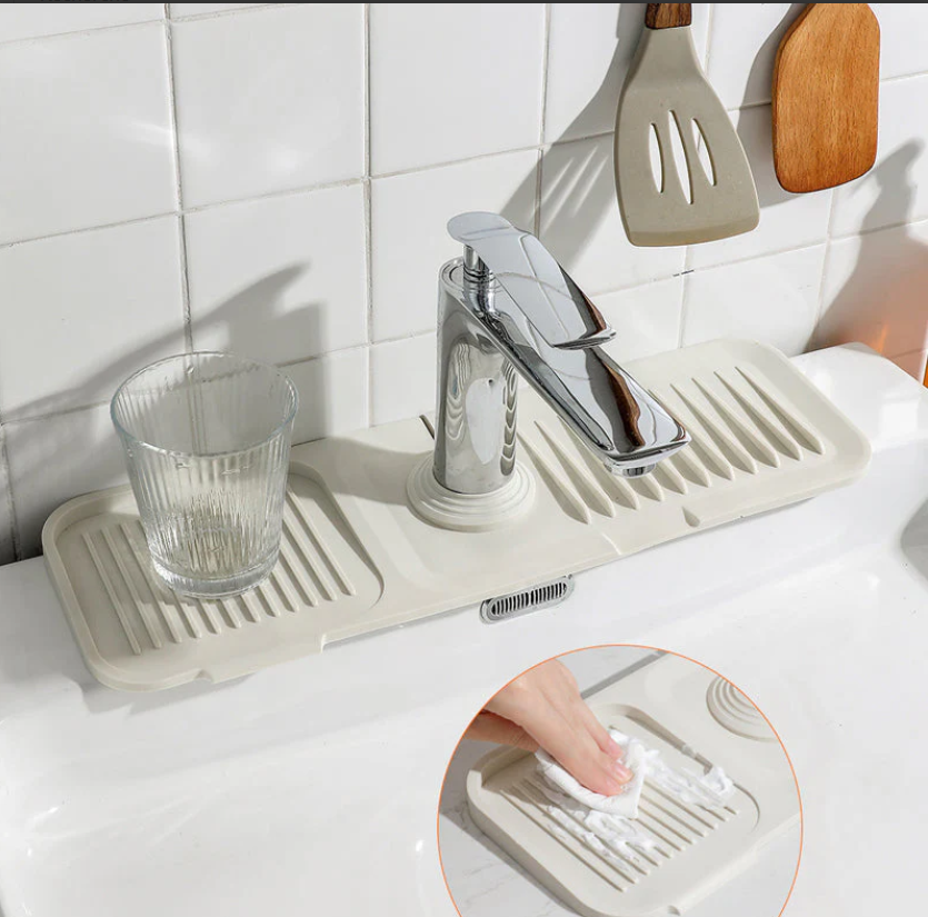 Silicone draining mat: quick and safe drying