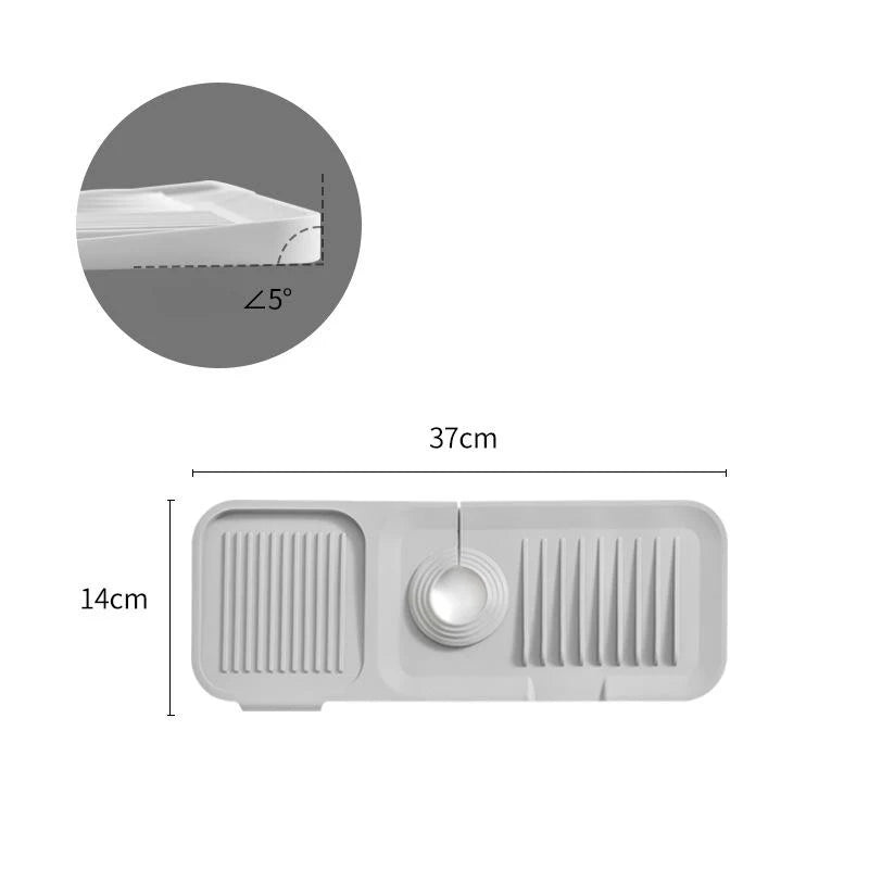 Silicone draining mat: quick and safe drying