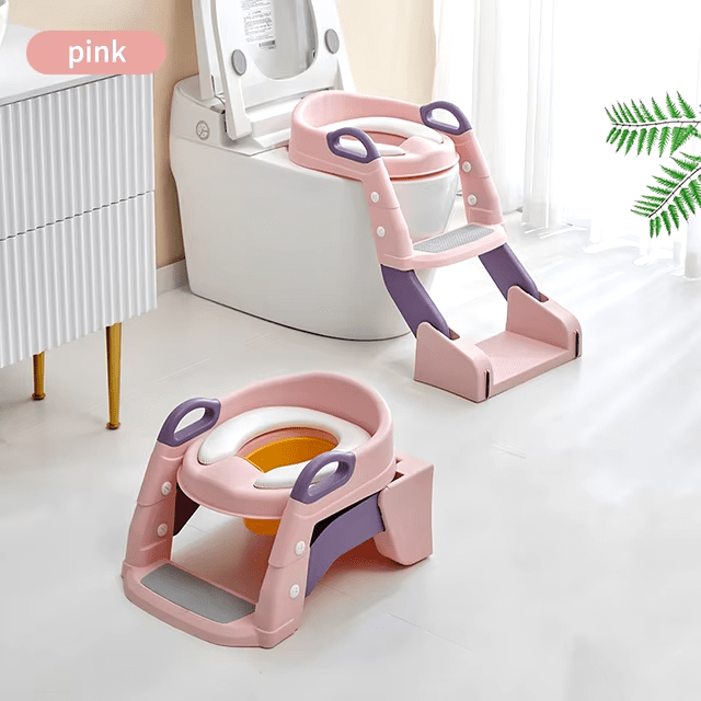 Sammenklappelig barnestol til nem toiletbesøg