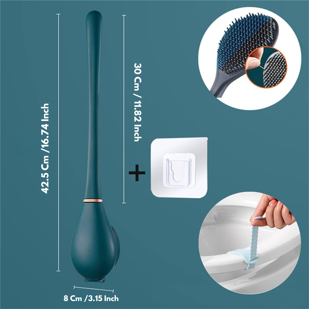 SmartBrush - Elegantní a hygienická silikonová toaletní štětka