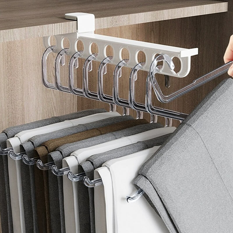 Retractable sliding clothes rack